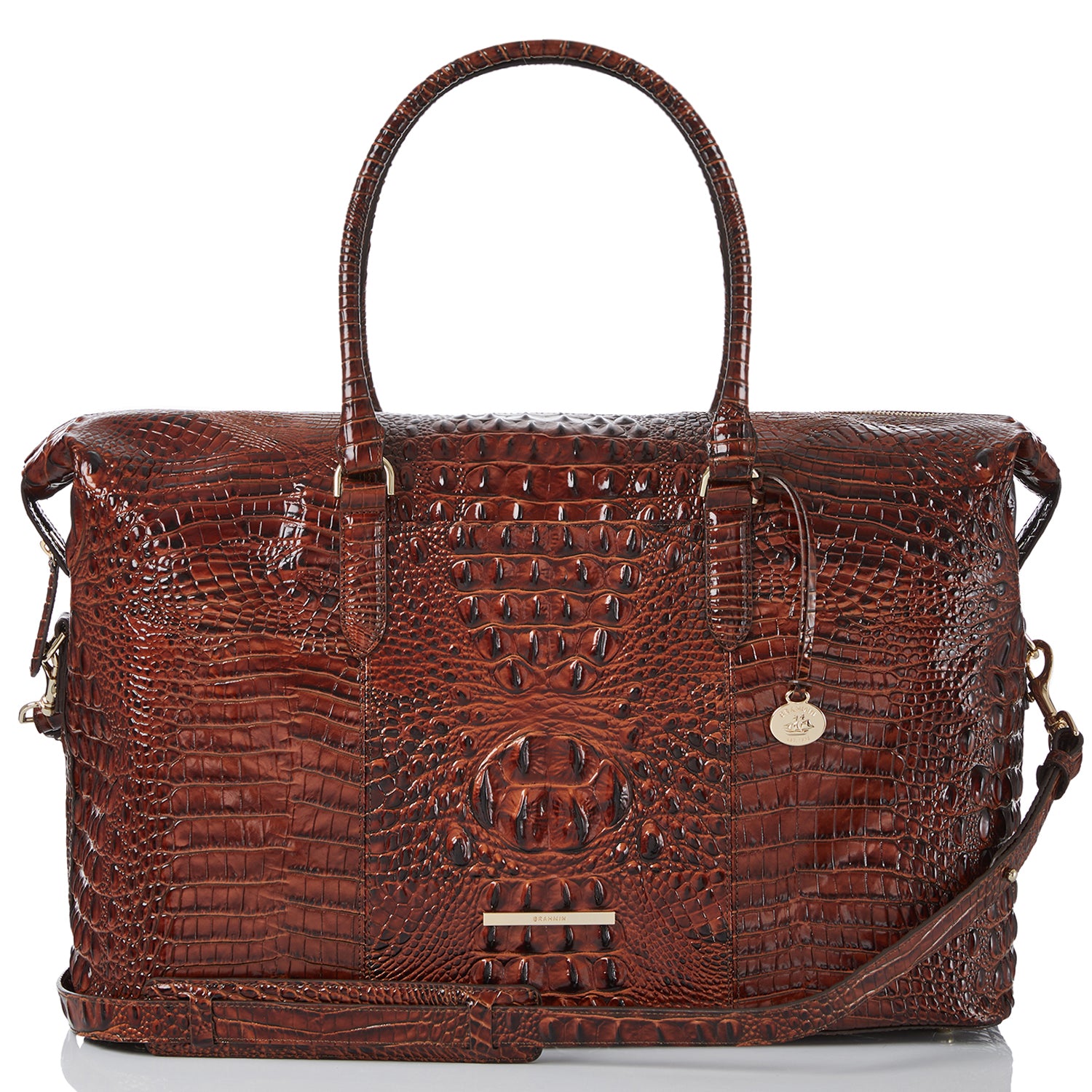 Brahmin Duxbury Leather Travel Weekender Pecan Melbourne