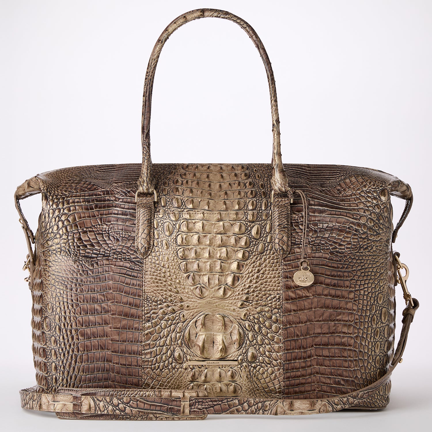 Dux Weekender Leather Travel Bag | Brindle | BRAHMIN