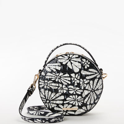 Daisy Batik Melbourne Lane Crossbody Front View with Strap 
