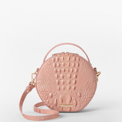 Rose Gold Melbourne Lane Crossbody Front View with Strap 

