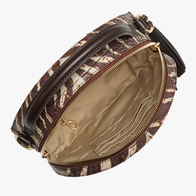 Coffee Bengal Lane Crossbody Open Top View 