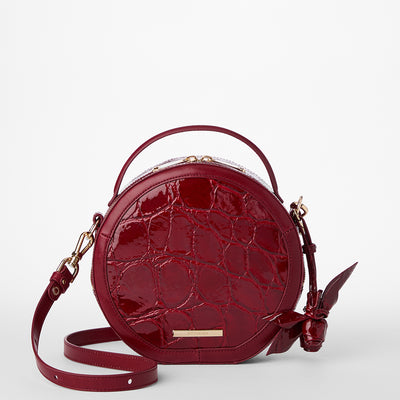 Red Claudine Lane Crossbody Front View With Strap