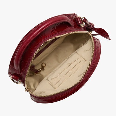 Red Claudine Lane Crossbody Open Top View