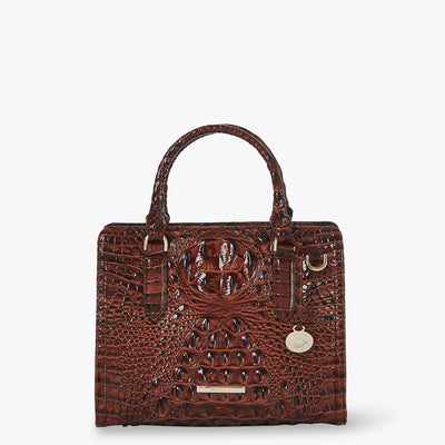 Pecan Melbourne Cami Satchel Front View 