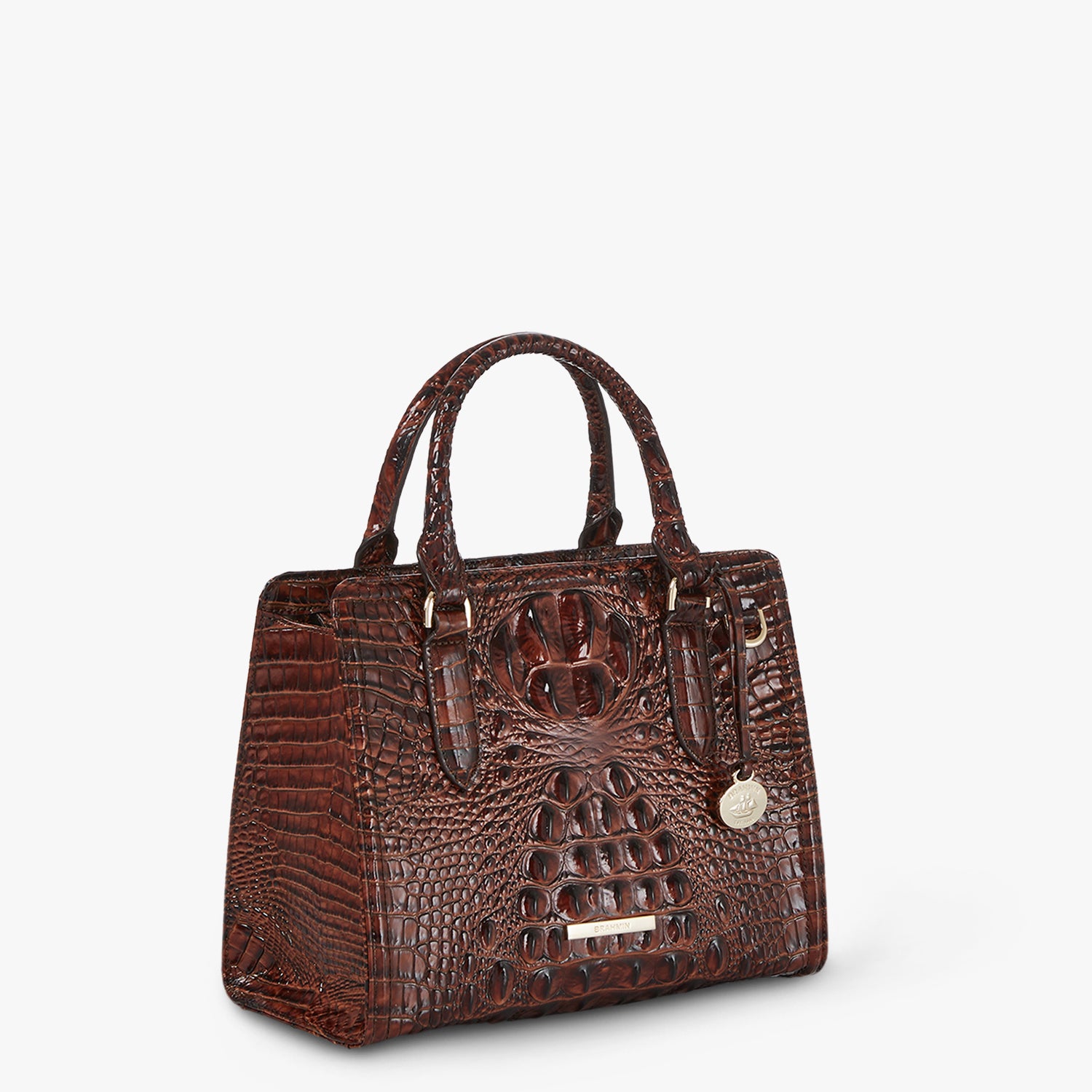 Cami Leather Satchel Pecan Melbourne BRAHMIN