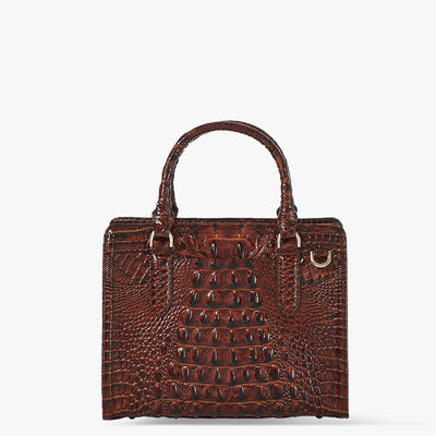 Pecan Melbourne Cami Satchel Back View 