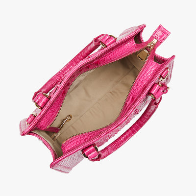 Paradise Pink Melbourne Cami Satchel Open Top View 
