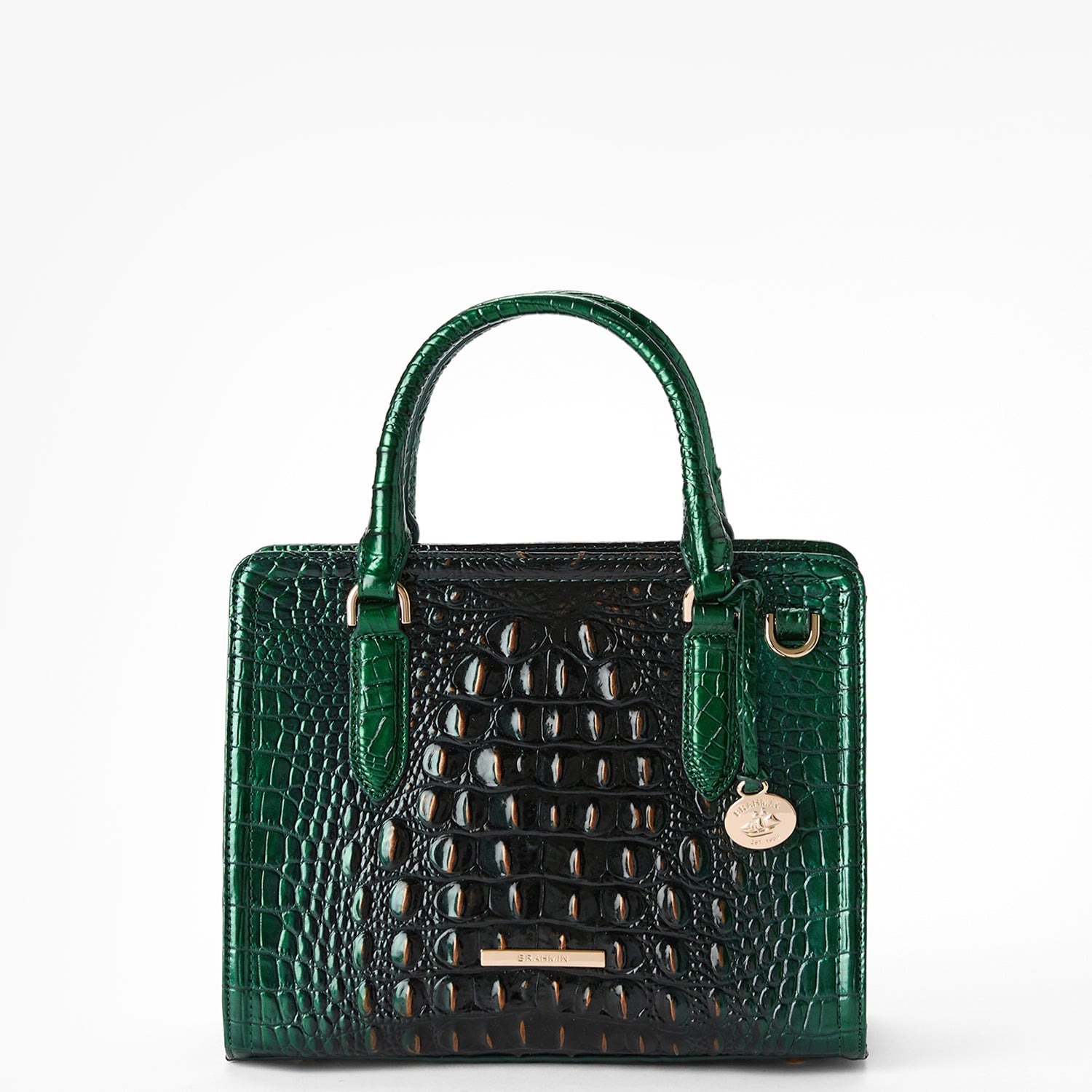 New Brahmin LG discount Croco Leather Asher $295