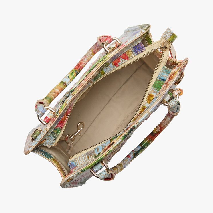 Succulent Bloom Melbourne Cami Satchel Open Top View