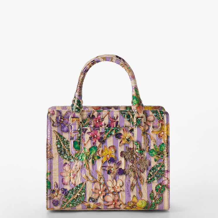 Pinstripe Petals Melbourne	Cami Satchel Back View