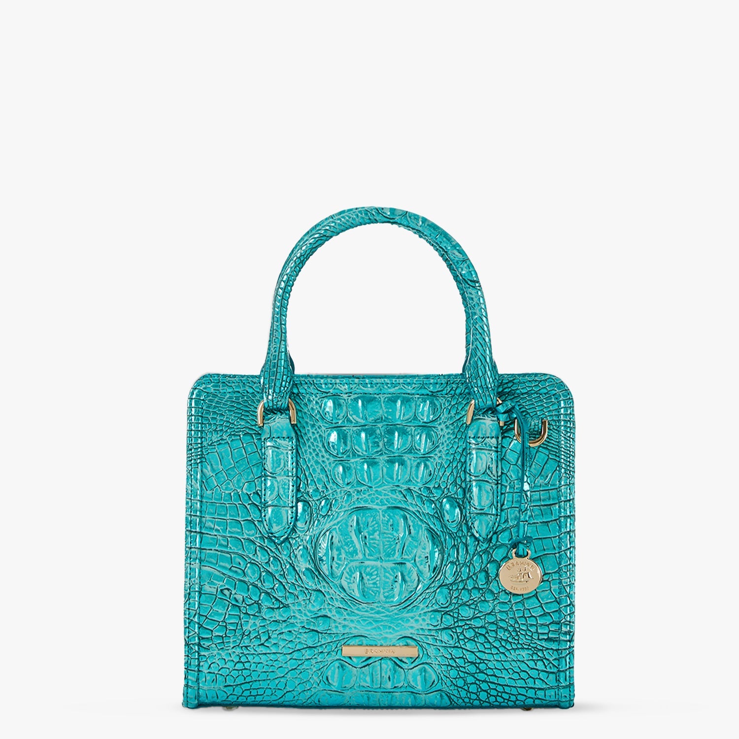 Cami Leather Satchel | Aqua Potion | BRAHMIN 