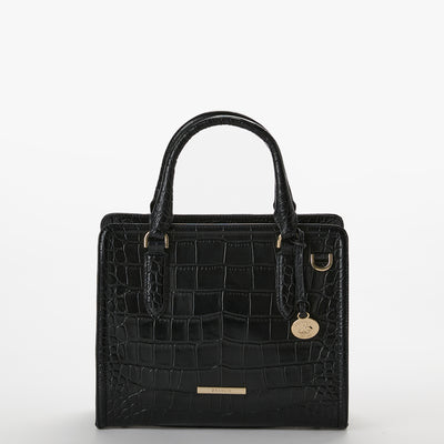 Black Bedford Cami Satchel Front View 