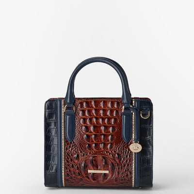 Navy Vesper Cami Satchel Front View 