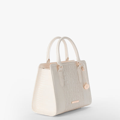 Sea Salt White Carman Cami Satchel Side View