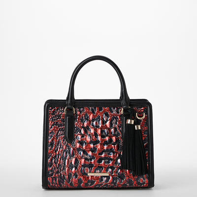 Red Leopardess Cami Satchel Front View 