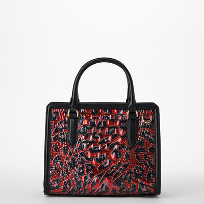 Red Leopardess Cami Satchel Back View 