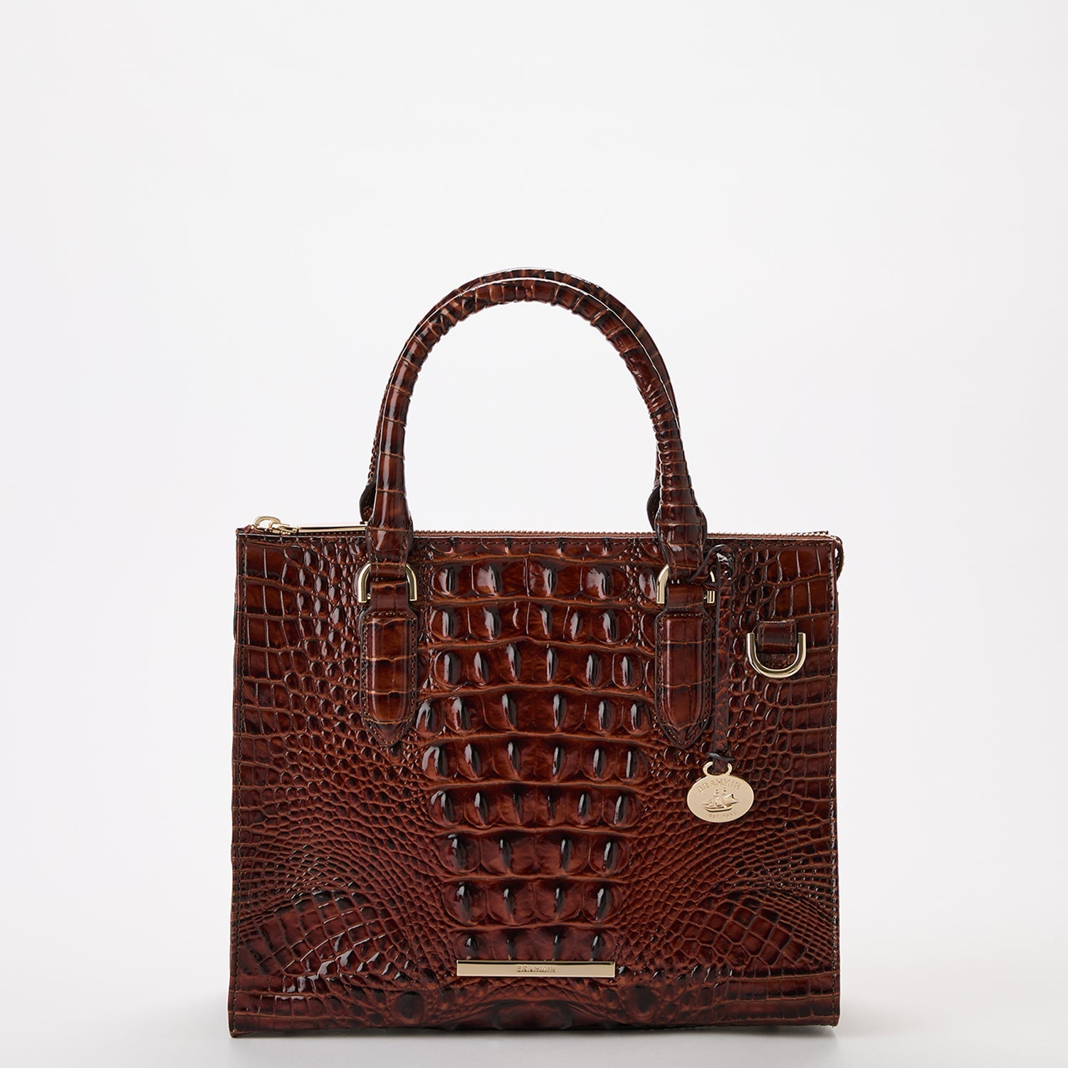 Anywhere Convertible Satchel Pecan BRAHMIN