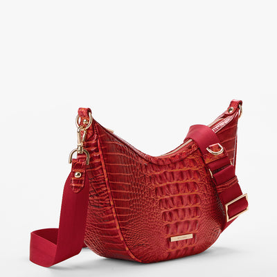 Radiant Red Melbourne Percy Crossbody Side View 
