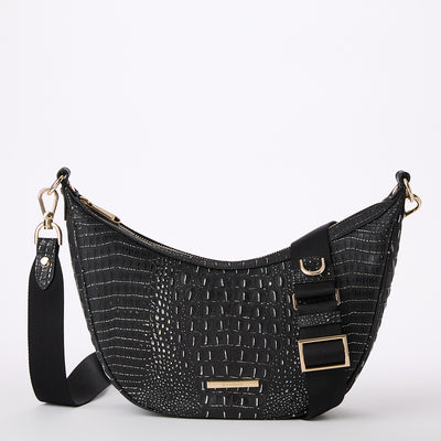 Black Regal Mini Melbourne Percy Crossbody Front View 