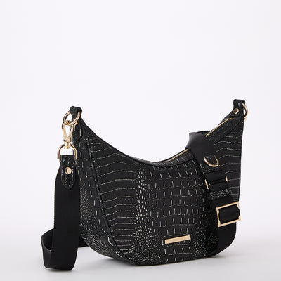 Black Regal Mini Melbourne Percy Crossbody Side View 