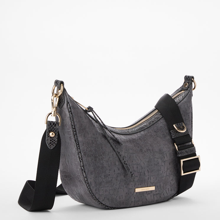 Charcoal Zostera Percy Side View with Strap 