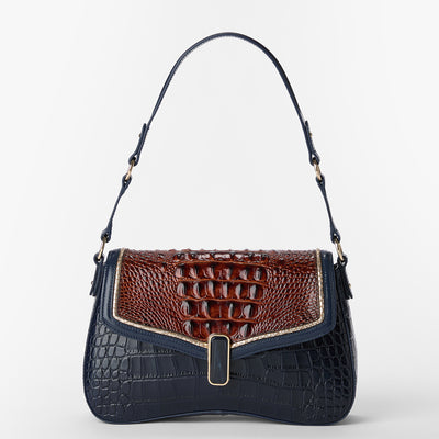 Navy Vesper Nerida Shoulder Bag Front View 