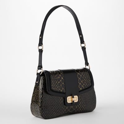 Black Cavatica Nerida Shoulder Bag Side View 
