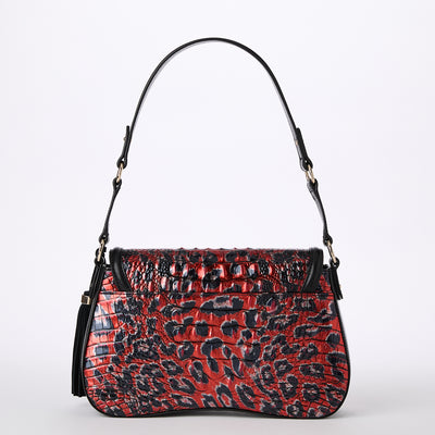 Red Leopardess Nerida Shoulder Bag Back View 