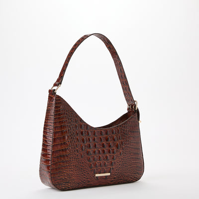 Abbott Pecan Melbourne Shoulder Bag Side View