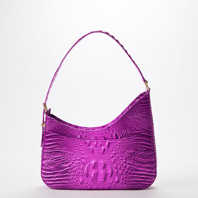 Abbott Deep Fuschia Melbourne Shoulder Bag Back View