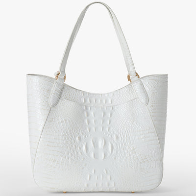 Sea Salt White Melbourne Aliza Tote Back View