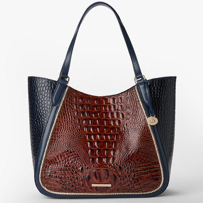 Navy Vesper Aliza Tote Front View 