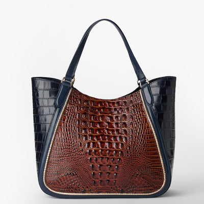 Navy Vesper Aliza Tote Back View 