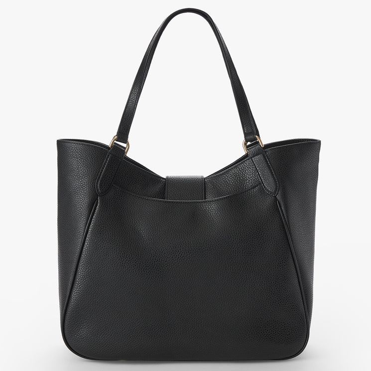 Black Basel Aliza Tote Back View