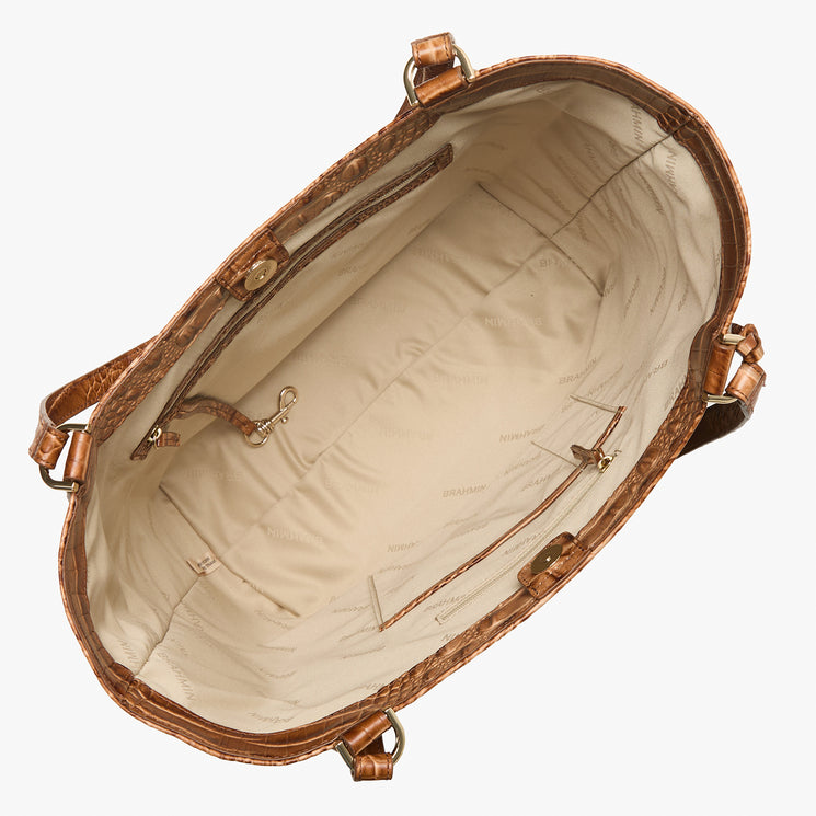 Cinnamon Anuket	Aliza Tote Open Top View