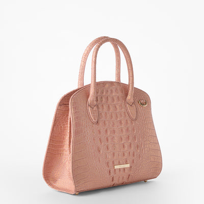 Rose Gold Melbourne Rosetta Satchel Side View 
