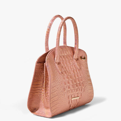 Rose Gold Melbourne Rosetta Satchel Side View 