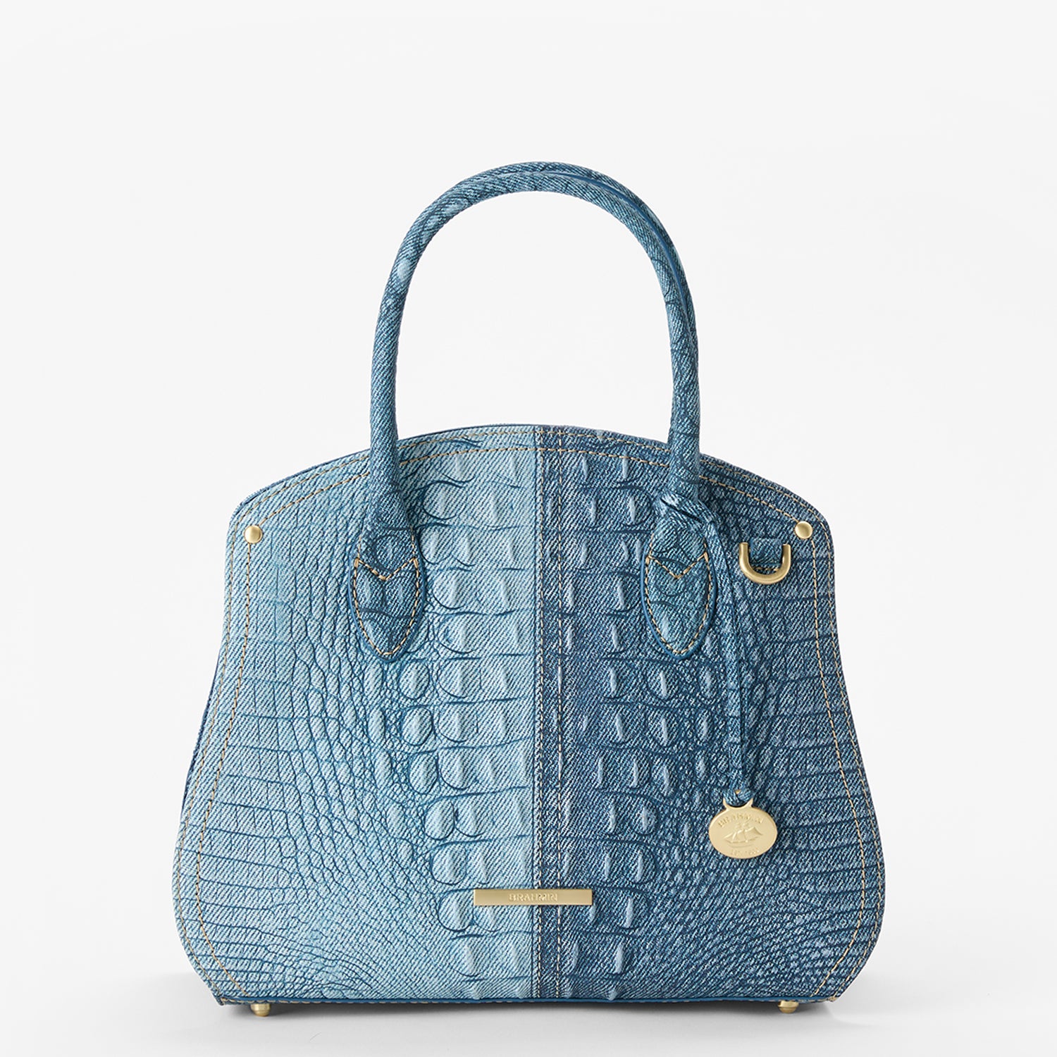 Rosetta Satchel Bag Denim Secour BRAHMIN - Main Image