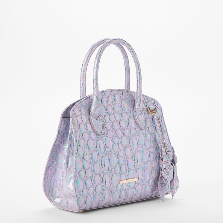 Lavender Dewdrop Rosetta Side Front View with Tassel 