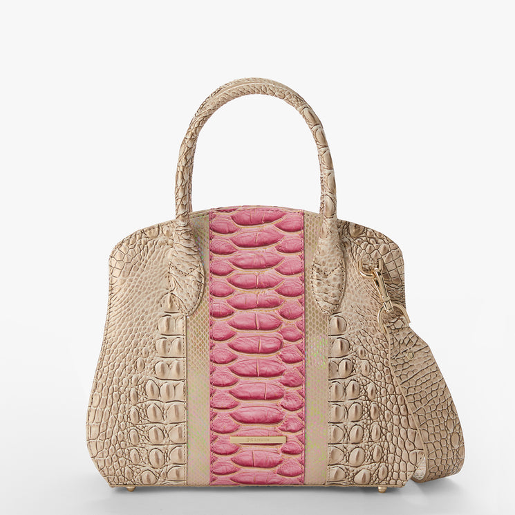 Multi Resort Rosetta Satchel Front View With Strap