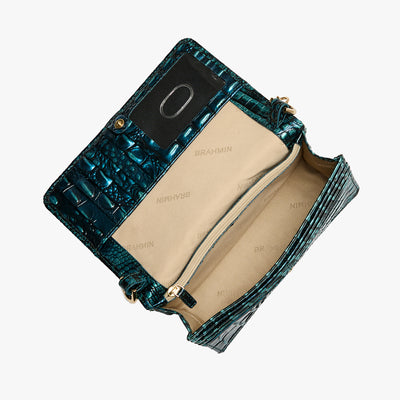 Blue Patina Melbourne Minuette Crossbody Open Top View