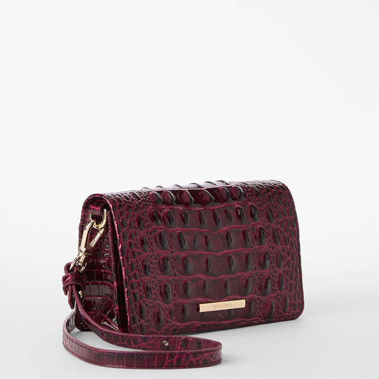 Cherry Lacquer Melbourne Minuette Side View with Strap 