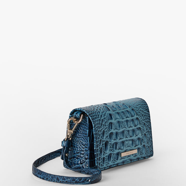 Retro Blue Ombre Melbourne Minuette Side View with Strap 