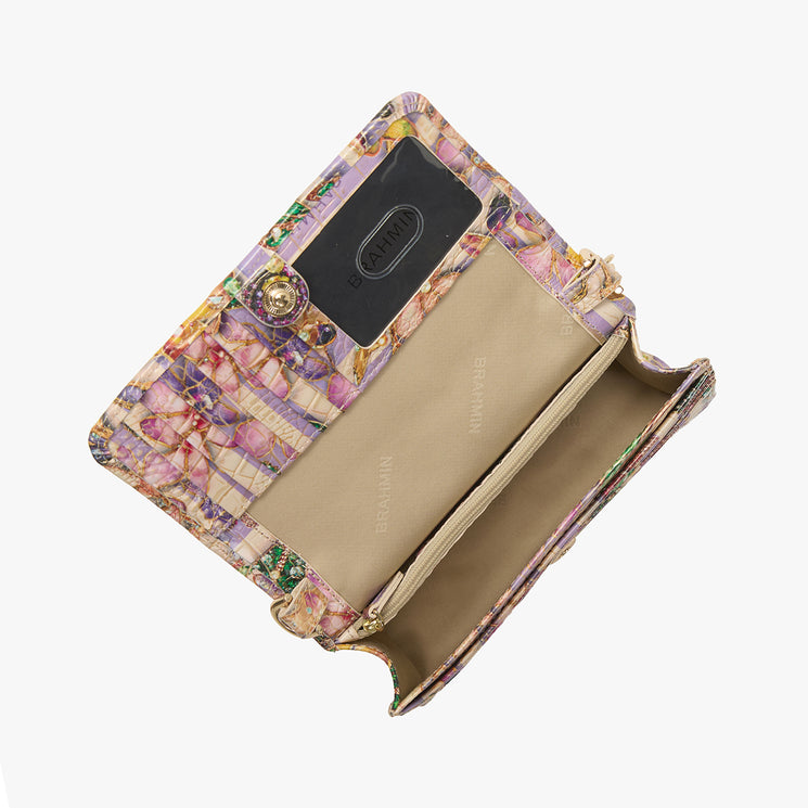 Pinstripe Petals Melbourne	Minuette Crossbody Open Top View
