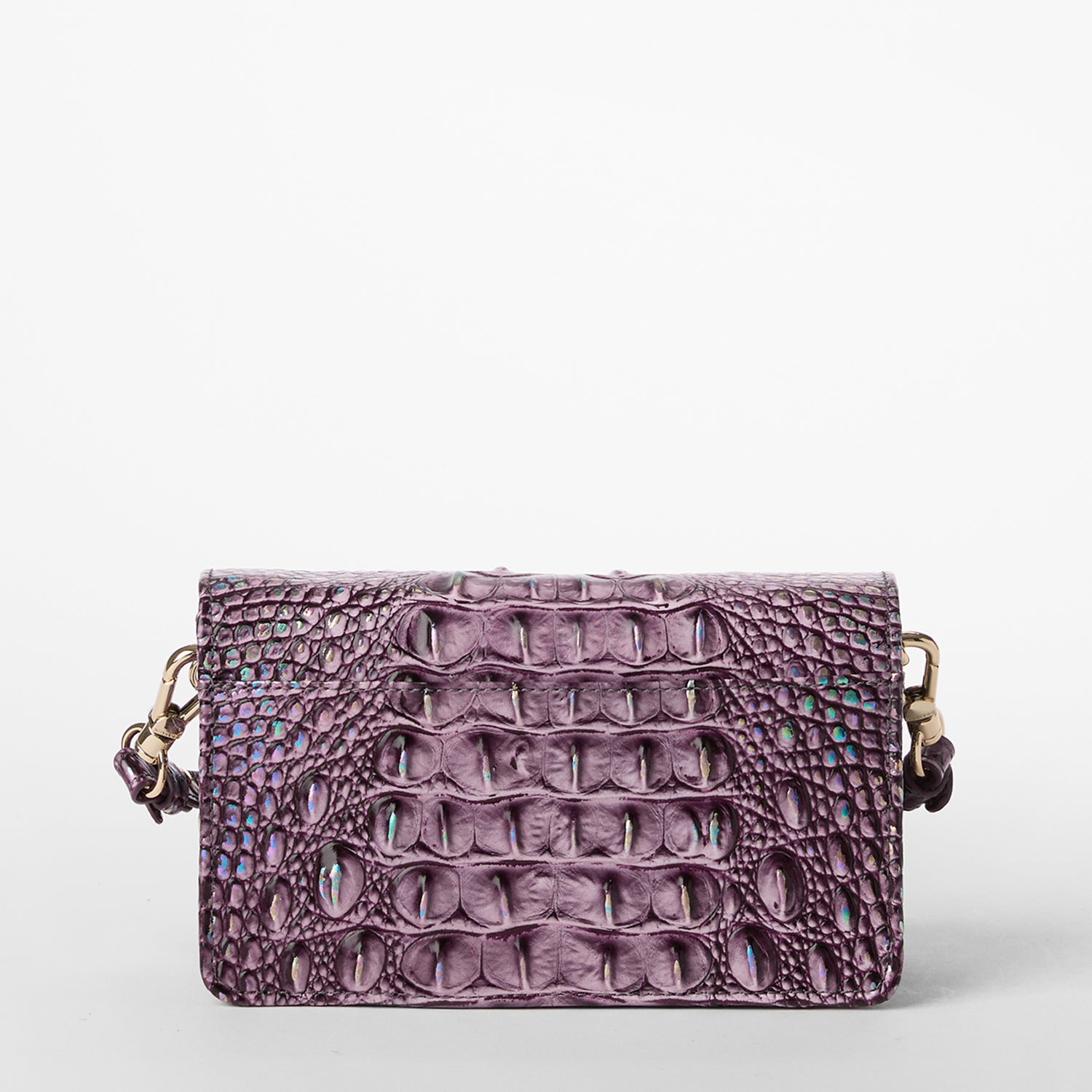 Brahmin-like offers Embossed Leather Stone Cross Purple