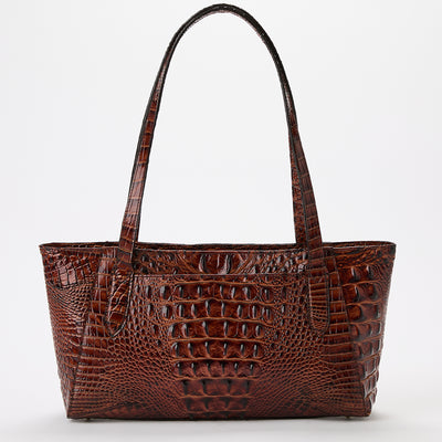 Tonya Leather Tote Pecan Melbourne Back View