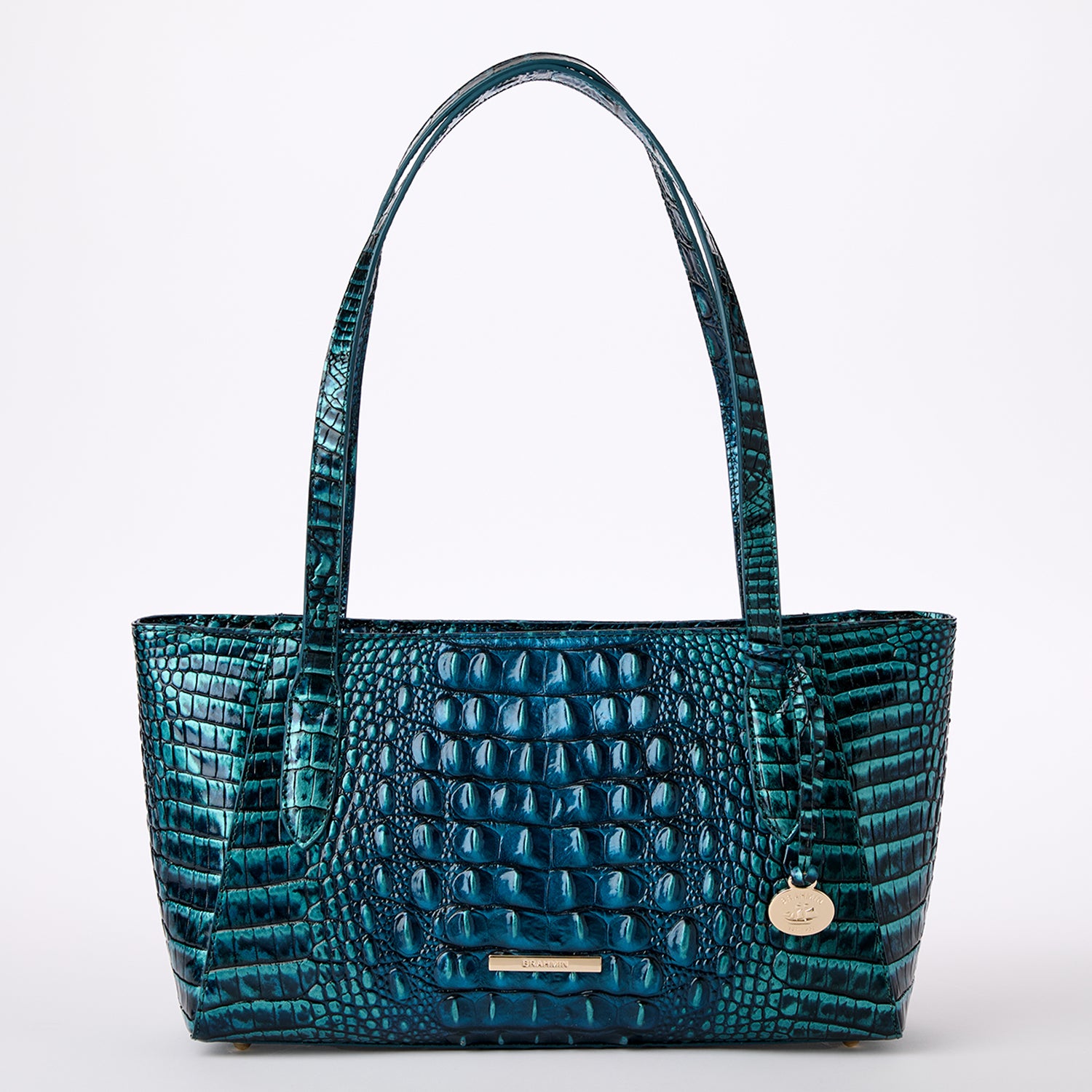 NWT Brahmin Leather Turquoise Totebag buy