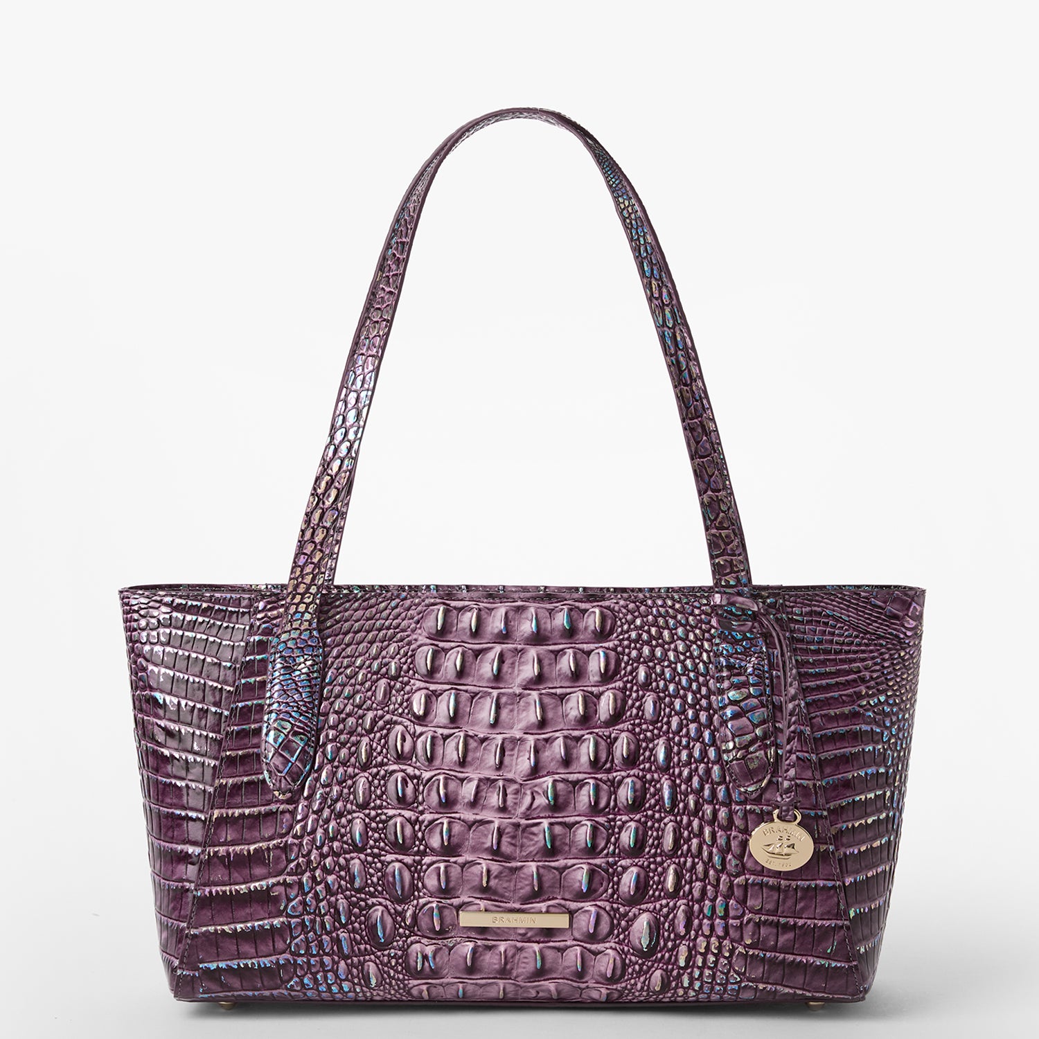 Purple brahmin purse on sale