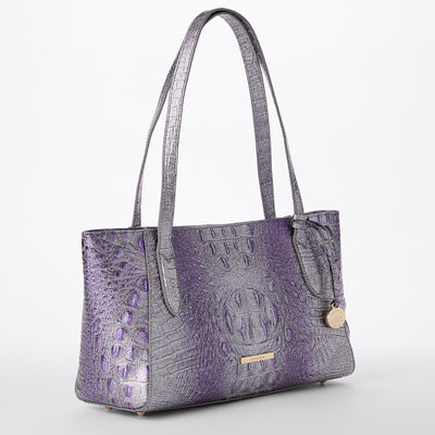 Purple Glitter Melbourne Tonya Tote Side View 
