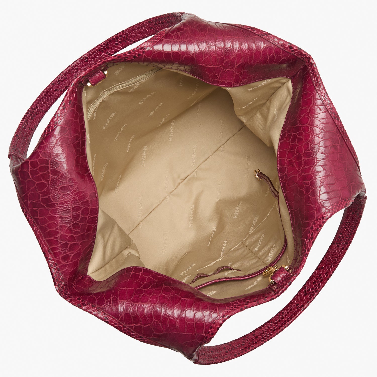 Iona Slouchy Oversized Tote | Cherry Lacquer | BRAHMIN